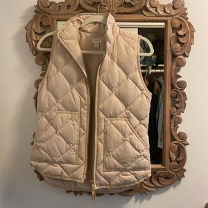 J. Crew Beige Puffer Vest